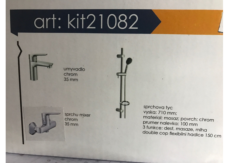  Комплект змішувачів для душу Imprese (3 в 1), kit21082
