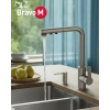 Змішувач для кухні VOLLE BRAVO M, з висувною лійкою, хром, 1550.110201