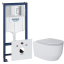 Инсталляционная система Grohe Rapid SL + Унитаз подвесной Devit ART 3.0 безободковый с сиденьем Soft Close Quick-Fix дюропласт 3030140