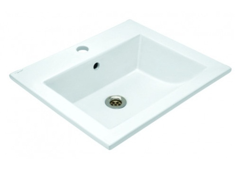Раковина  Jaquar Kubix F 50,5x43,5 см, прямоугольная, KUS-WHT-35601