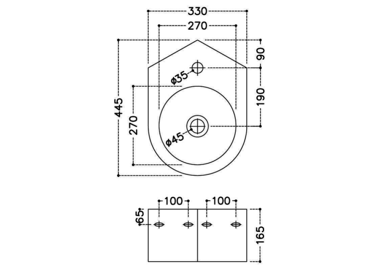 Раковина кутова Jaquar JDS 35x45,5 см, JDS-WHT-25841