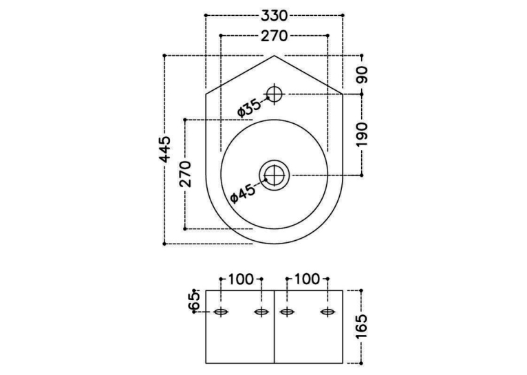 Раковина кутова Jaquar JDS 35x45,5 см, JDS-WHT-25841
