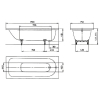 Ванна сталева KALDEWEI Saniform Plus 373-1 (112600010001) 170х75 - Уцінка