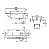 Ванна стальная  KALDEWEI Saniform Plus 375-1 (112800010001) 180х80
