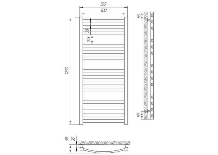 Сушка для рушників Laris Гранд П14 500 х 1200