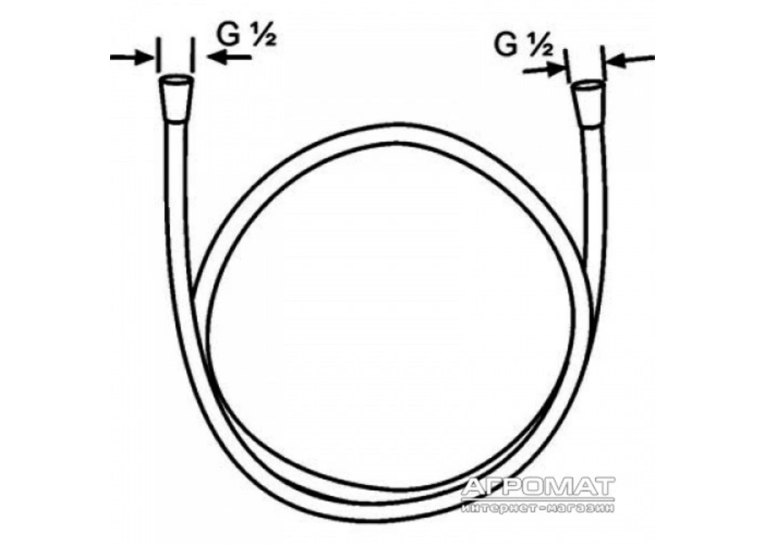 Душовий шланг Kludi Suparaflex Silver 1,6м 610720500