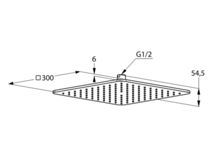  Верхній душ KLUDI A-QA (6453091-00) білий