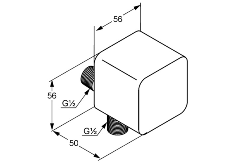  Шлангове з'єднання KLUDI A-QA (6554343-00)