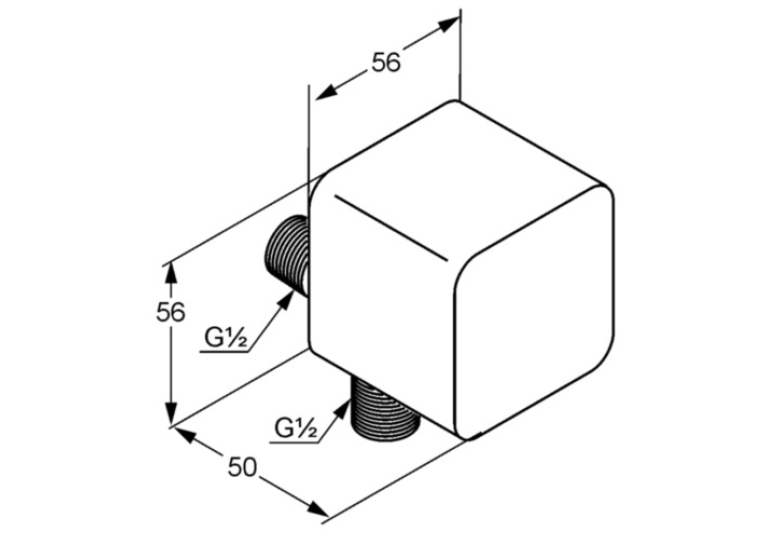  Шлангове з'єднання KLUDI A-QA (6554343-00)