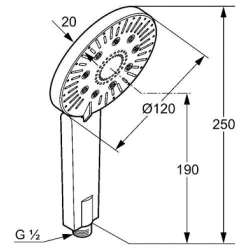 Душова лійка Kludi A-QA 6570005-00