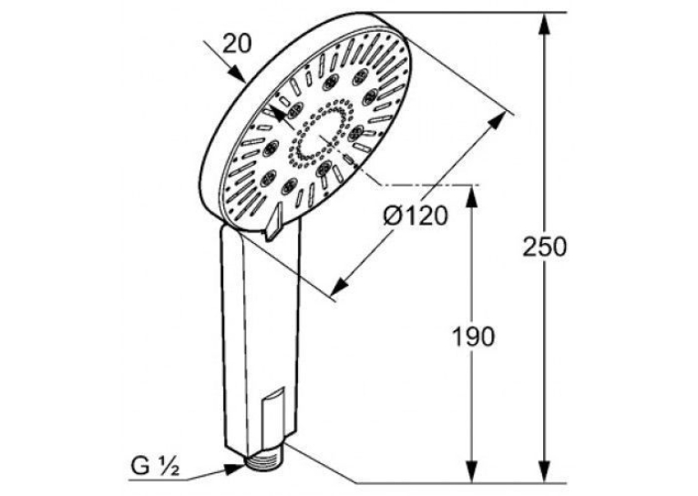 Душова лійка Kludi A-QA 6570005-00