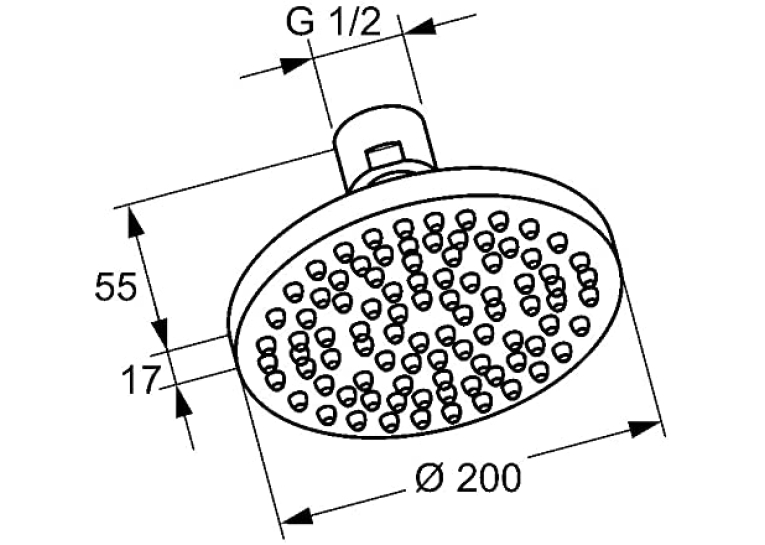  Верхній душ KLUDI A-QA (6652005-00)