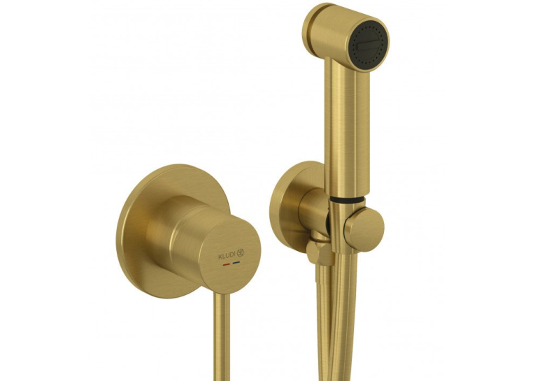 Набір гігієнічного душу брашоване золото KLUDI BOZZ BRUSHED GOLD  (38998N076) 