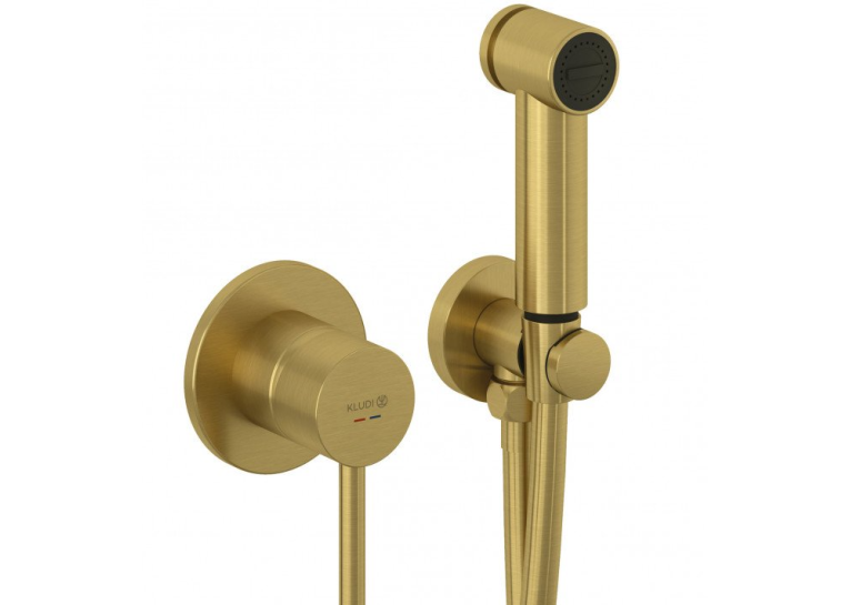 Набір гігієнічного душу брашоване золото KLUDI BOZZ BRUSHED GOLD  (38998N076) 