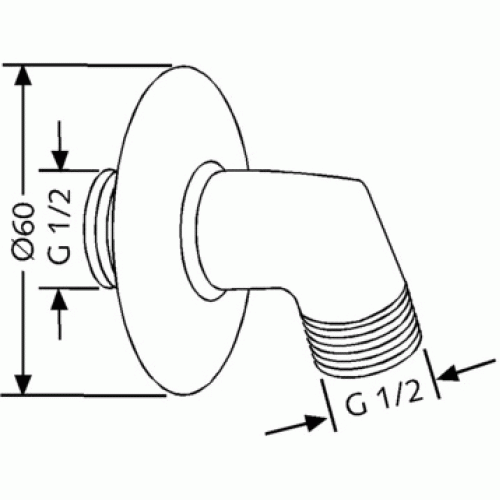 Шланговое подключение Kludi A-QA (6054005-00)