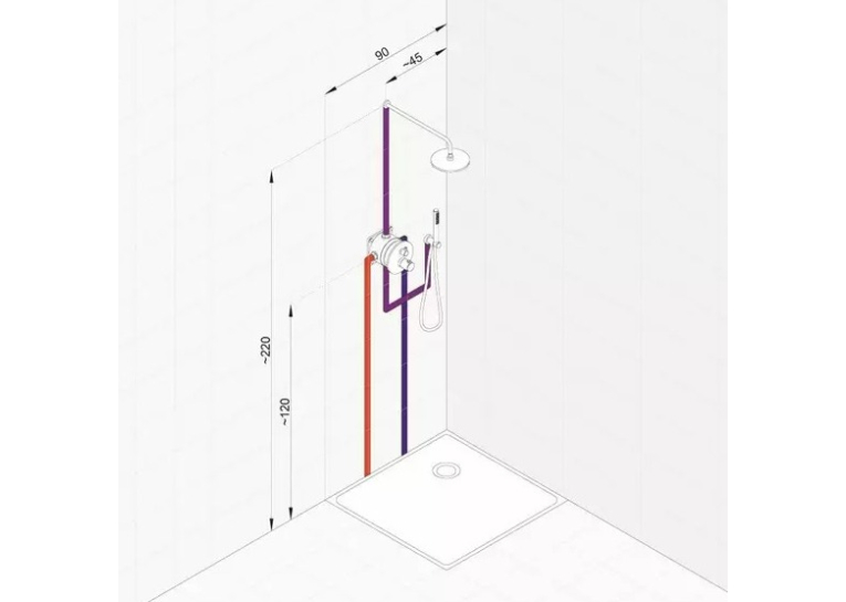 Душова система з термостатом Kludi Nova Fonte 7in1 чорний матовий 208313915 