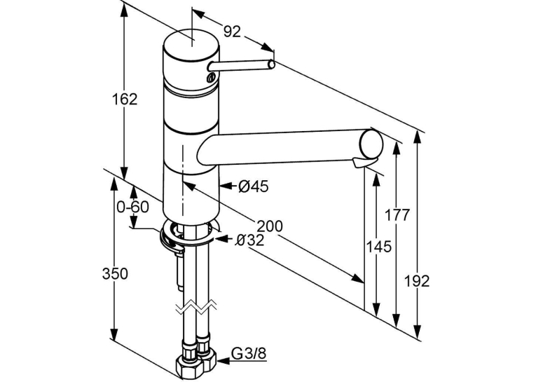 Змішувач кухонний KLUDI SCOPE XL 339300575