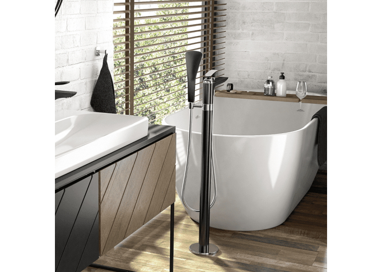 Змішувач для підлоги KLUDI BALANCE (525908775) Black Matte