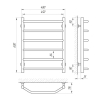 Полотенцесушитель Laris Виктория 450x500 П6
