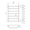Полотенцесушитель Laris Виктория 450x700 П7
