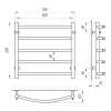 Полотенцесушитель Laris Виктория 450x500 П5