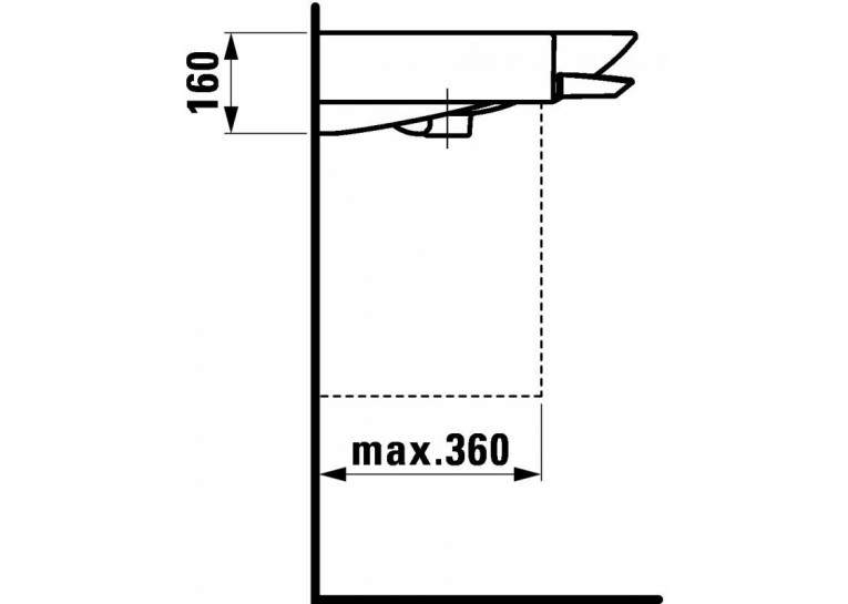  Раковина накладна Laufen PALACE 120x51 см, H8127040001041
