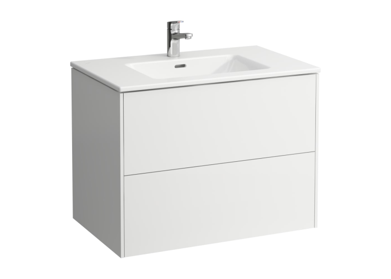 Тумба підвісна з раковиною Laufen Pro S 80 см, см білий H8649612611041