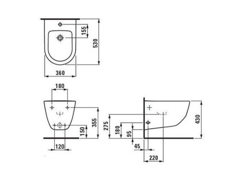 Біде Laufen PRO підвісне H8309520003021