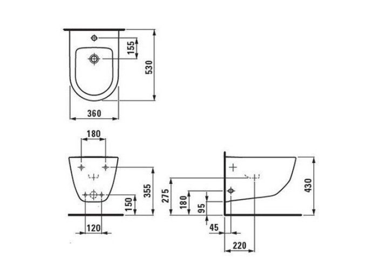 Біде Laufen PRO підвісне H8309520003021