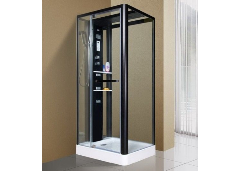 Гідробокс MIRACLE 90x110, профіль чорний, NA113-3A