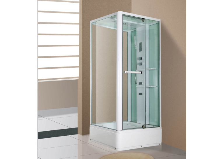 Гідробокс MIRACLE 80x100, профіль білий, NA114-3