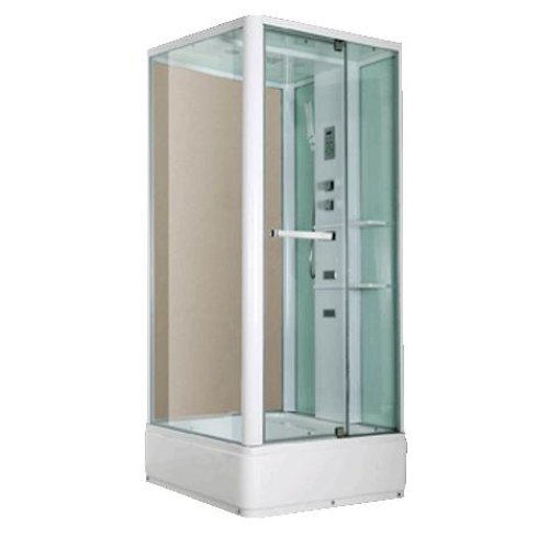 Гідробокс MIRACLE 80x100, профіль білий, NA114-3