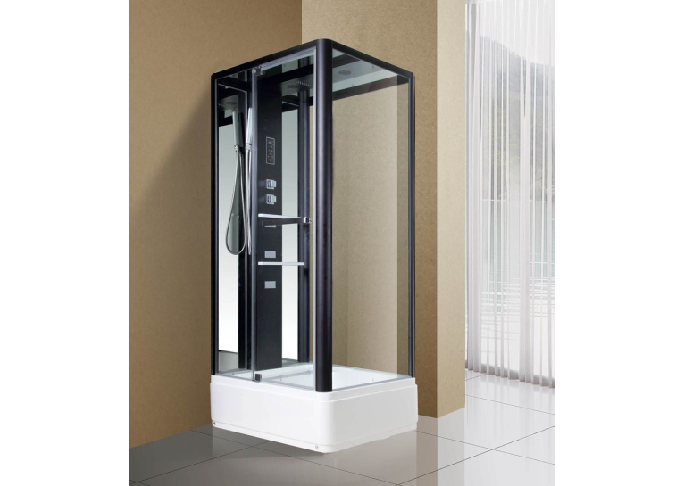 Гідробокс MIRACLE 90x110, профіль чорний, NA115-3A