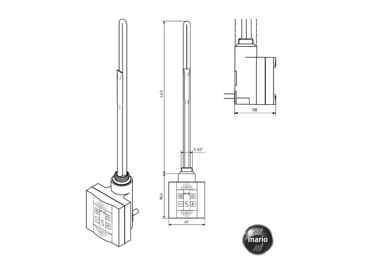 Нагревательный элемент TERMA КТХ 600W