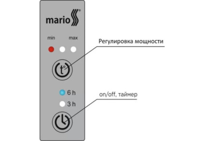 Полотенцесушитель Mario Трапеция НР-І 1090х530/110 TR электрический