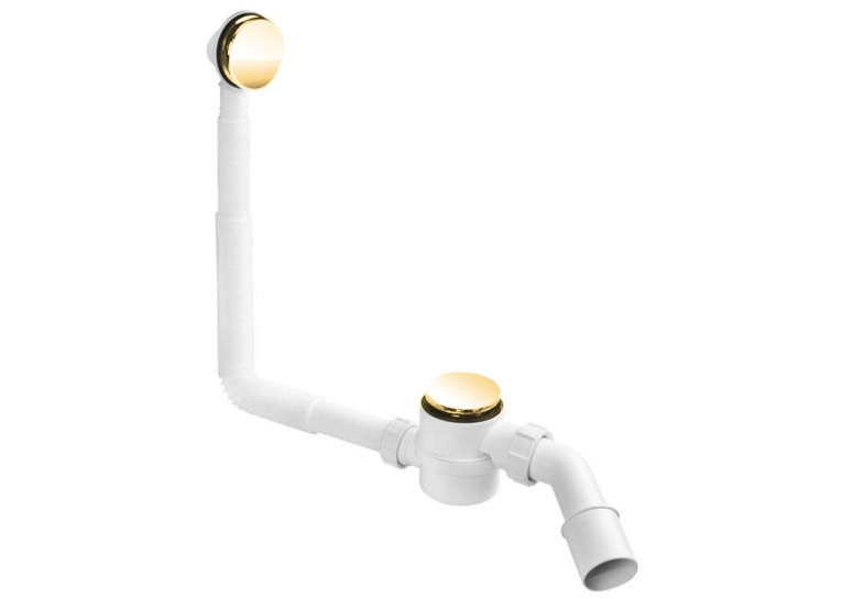 Сифон McAlpine "Click-Clack" для ванни, золото, HC2600CL-GOLD