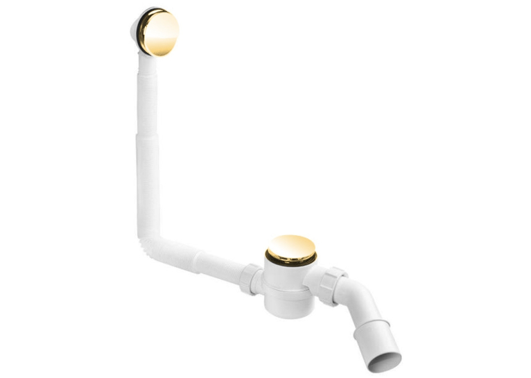 Сифон McALPINE "клик-клак" для ванны, золото, HC2600CL-GOLD