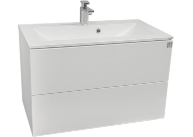 Тумба NORWAY EOS 60, біла матова з умивальником, M107060