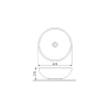  Раковина Newarc Newart countertop 5010G-W