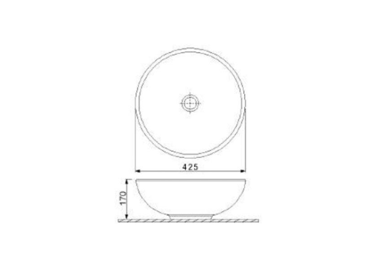  Раковина Newarc Newart countertop 5010G-W