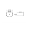 Раковина Newarc Countertop 5017B NEW