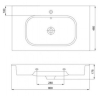 Раковина врезная Natural Console 80 504080