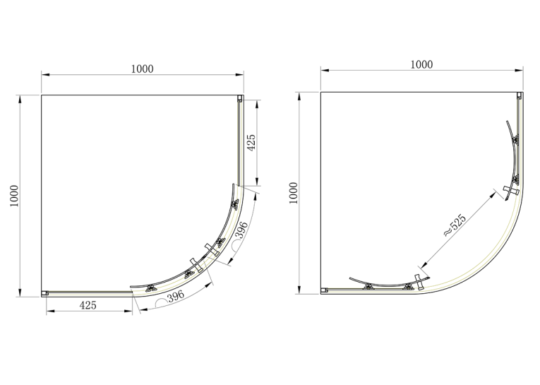  Душова кабіна Primera Frame 100х100 хром/прозоре скло SHQC51106