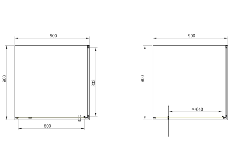  Душова кабіна Primera Frame 90х90 хром/прозоре скло SHRC56906