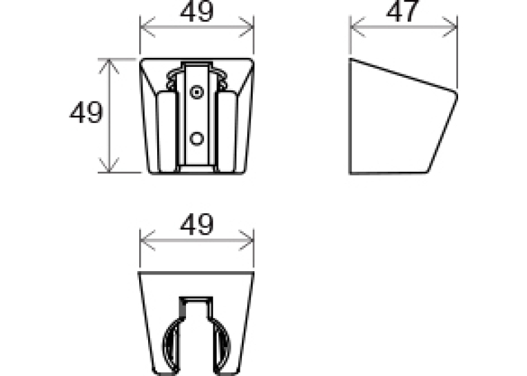 Держатель пластиковый 612.0+L101:L1280