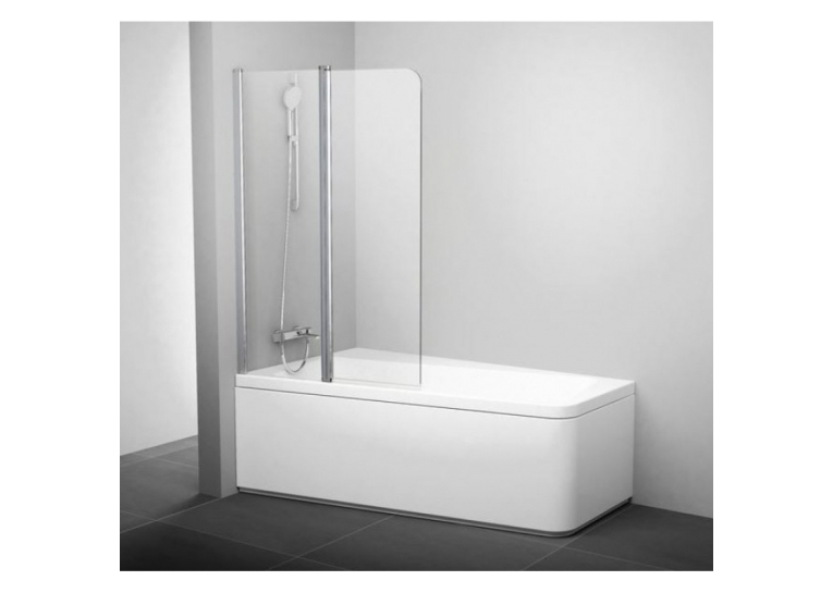  Штори для ванни Ravak 10CVS2-100 L white+Transparent 990 x 1500, 7QLA0103Z1