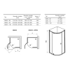  Душовий куточок Ravak Nexty NSKK3-80, БІЛИЙ+TRANSPARENT, 3O644100Z1