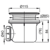 Сифон для піддону Ravak BASIC 90, X01308