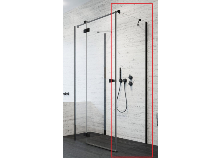 Бічна стінка Radaway Essenza/KDJ 900x200 хром/прозоре скло 1384050-01-01