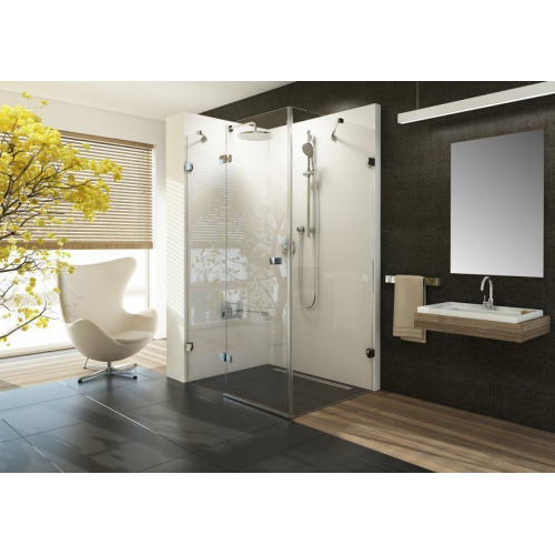 Душова штора Ravak BRILLIANT BSDPS - 120x90 R Transparent, хром, безпечне скло, 0UPG7A00Z1